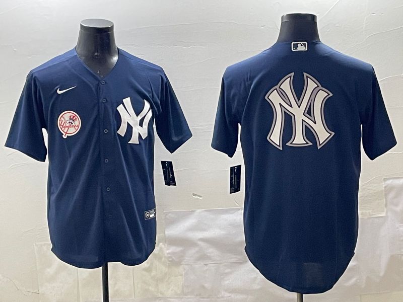 Men New York Yankees Blank Black Game 2025 Nike MLB Jersey style 14